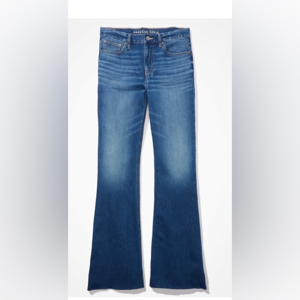 American Eagle Outfitters Low Rise Baggy Flare 10